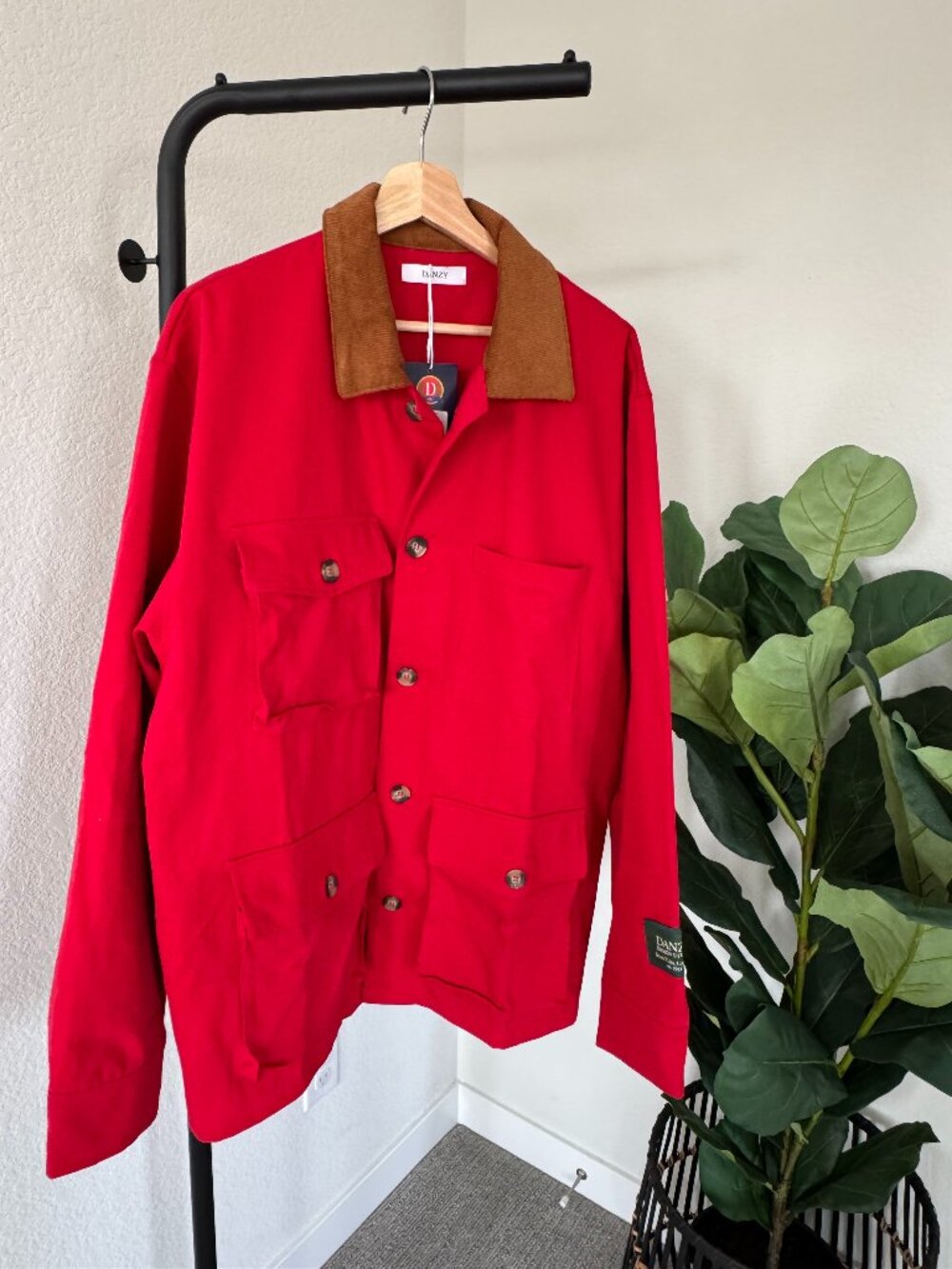 Danzy Red Chore Barn Jacket